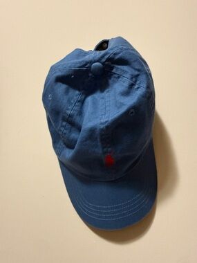Polo by Ralph Lauren Blue Cap with Red Embroidery